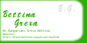 bettina grexa business card